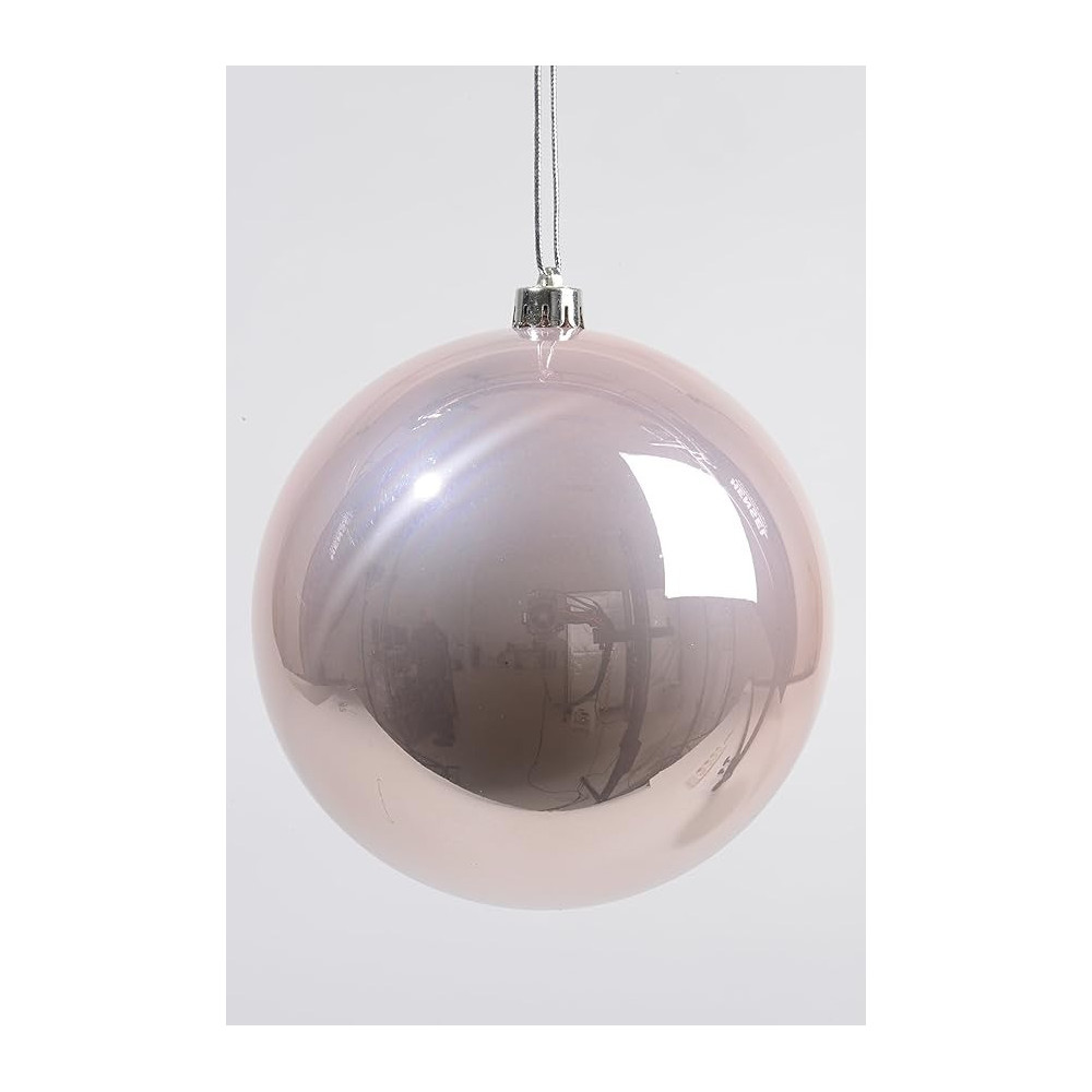 Kaemingk Baubles Shatterproof Shiny Blush Pink 14 Cm, 1 Piece