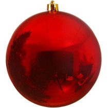 Kaemingk Baubles Shatterproof Shiny Red 20 Cm, 1 Piece