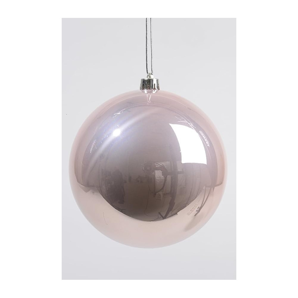Kaemingk Izaneo Cup Holder Ball Noel Glossy Pink XX-Large, 20 cm