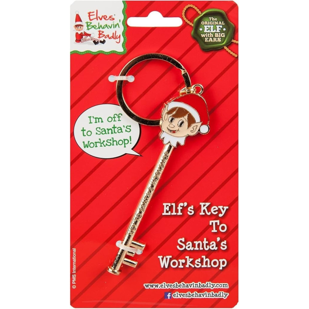 Elves Behavin' Badly Elfs Key To Santas Workshop Festive Christmas Decoration, One Size
