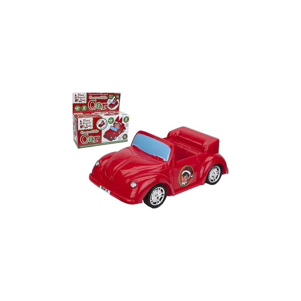 Elves Behavin' Badly 500035 Elf Free Wheel Plastic Car, 1 Piece, Red, 30 Cm Accessory