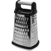 Difuzed Grater C/Container, 24 X 14 (Silver/Black)