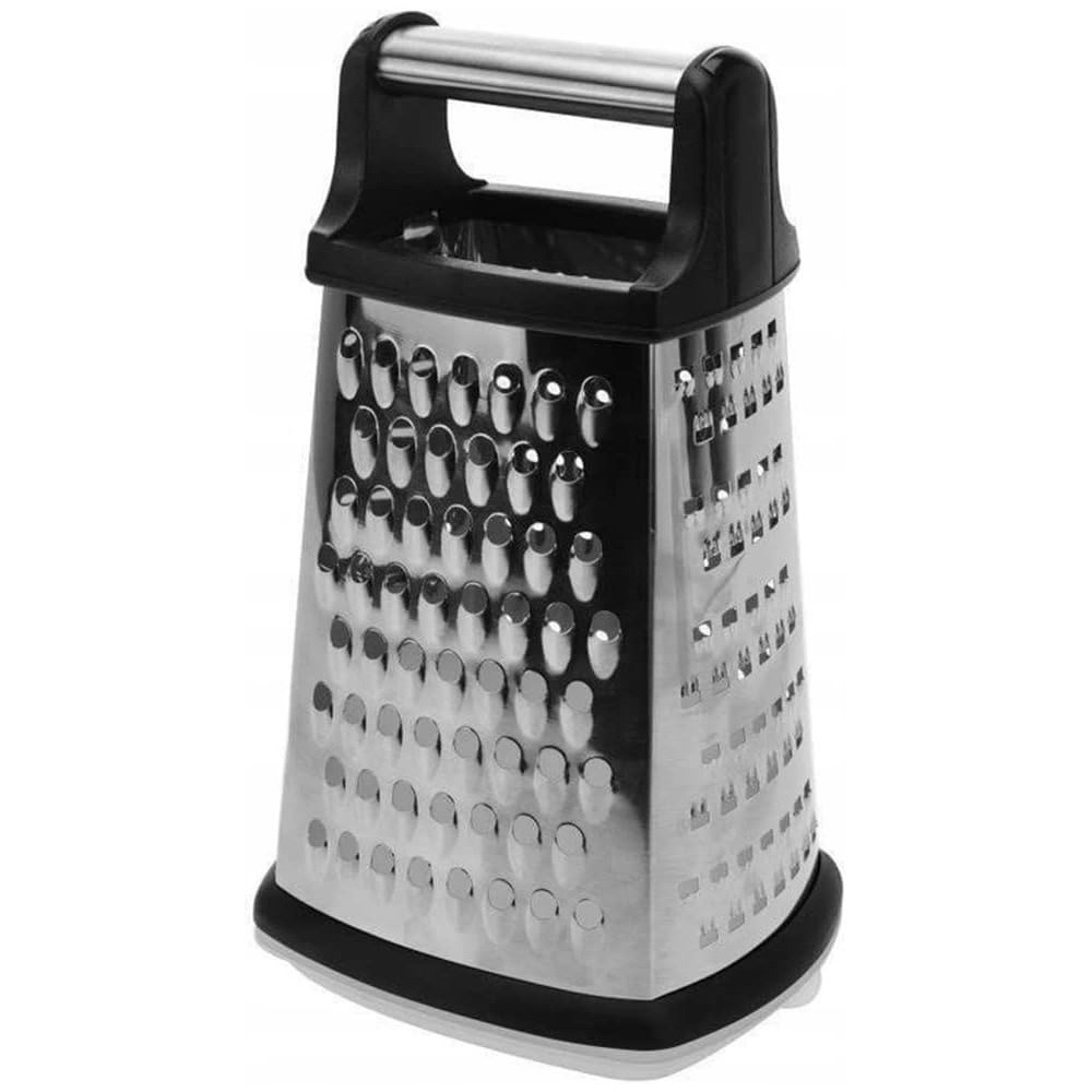 Difuzed Grater C/Container, 24 X 14 (Silver/Black)