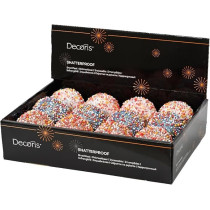 Kaemingk Bauble Foam Glitter Mini Ball 3 Designs, Assorted