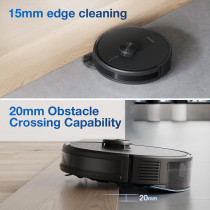 ECOVACS DEEBOT Y1 Pro Plus Robot Vacuum Cleaner with Auto-Empty Station, 6500Pa 2 IN 1 Vaccum and Mop Advanced LDS Navigation Technology & True Mapping Support Multi-Floor -1 Year Warranty