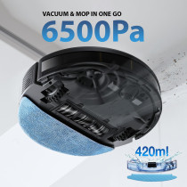 ECOVACS DEEBOT Y1 Pro Plus Robot Vacuum Cleaner with Auto-Empty Station, 6500Pa 2 IN 1 Vaccum and Mop Advanced LDS Navigation Technology & True Mapping Support Multi-Floor -1 Year Warranty