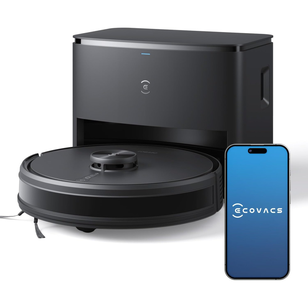 ECOVACS DEEBOT Y1 Pro Plus Robot Vacuum Cleaner with Auto-Empty Station, 6500Pa 2 IN 1 Vaccum and Mop Advanced LDS Navigation Technology & True Mapping Support Multi-Floor -1 Year Warranty