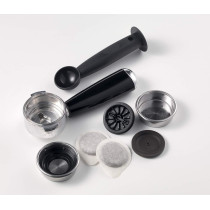 Ariete Classica Espresso Coffee Machine with Manometer and Milk Frother, Auto Shut-off, Cappuccino Maker, Ground Coffee and ESE Pod Compatible, 850W, 15 Bar, ART1389PE