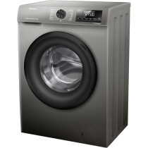 Hisense WFQP8012T 8 Kg Front Load Slim Drum Washing Machine, Inverter Motor 1200 RPM, Quick Wash, Pause And add Function, Allergy Steam Care, Titanium Grey
