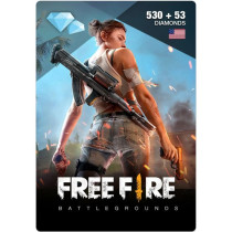 USD 5 Free Fire 530 + 53 Diamond Instant E-mail Delivery