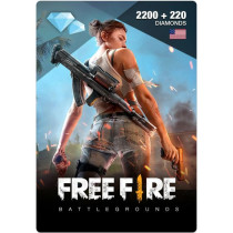 USD 20 Free Fire 2200 + 220 Diamond Instant E-mail Delivery