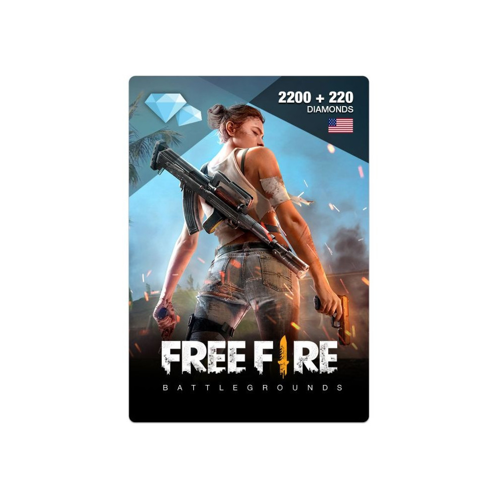 USD 20 Free Fire 2200 + 220 Diamond Instant E-mail Delivery