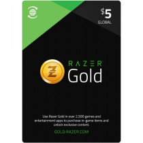 USD 5 Razer Gold Global Instant E-mail Delivery