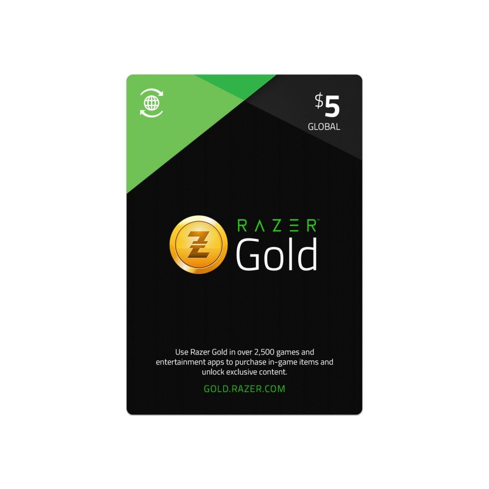 USD 5 Razer Gold Global Instant E-mail Delivery
