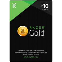 USD 10 Razer Gold Global Instant E-mail Delivery
