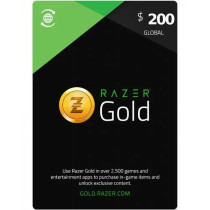 USD 200 Razer Gold Global Instant E-mail Delivery