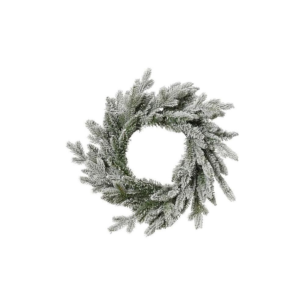 Kaemingk Allison Wreath Snowy Indoor 80Cm, 1 Piece