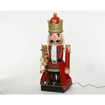 Kaemingk Decoris Christmas Nutcracker Pp Crown Wand, 110 Cm
