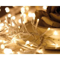 Kaemingk Led Cluster Lights 8 Function Twinkle Effect, Warm White, 1512 Led