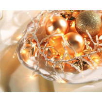 Kaemingk Led Cluster Lights 8 Function Twinkle Effect, Warm White, 1512 Led