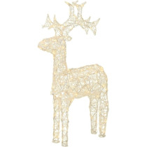 Kaemingk Led Reindeer Soft Acrylic Reindeer Transparent, Warm White, 116Cm