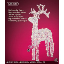 Kaemingk Led Reindeer Soft Acrylic Reindeer Transparent, Warm White, 116Cm
