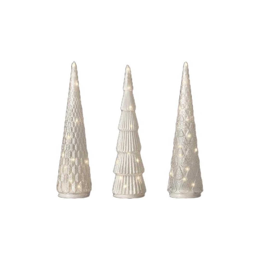Kaemingk Micro Led Tree Steady Frost, Warm White, 35 Cm, Assorted 1 Piece