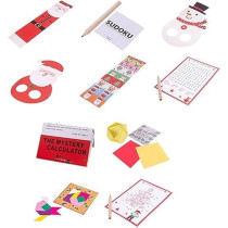 Harvey & Mason Christmas Crackers 10 Pack Family Plastic Free And Recyclable, 36Cm, Green/White