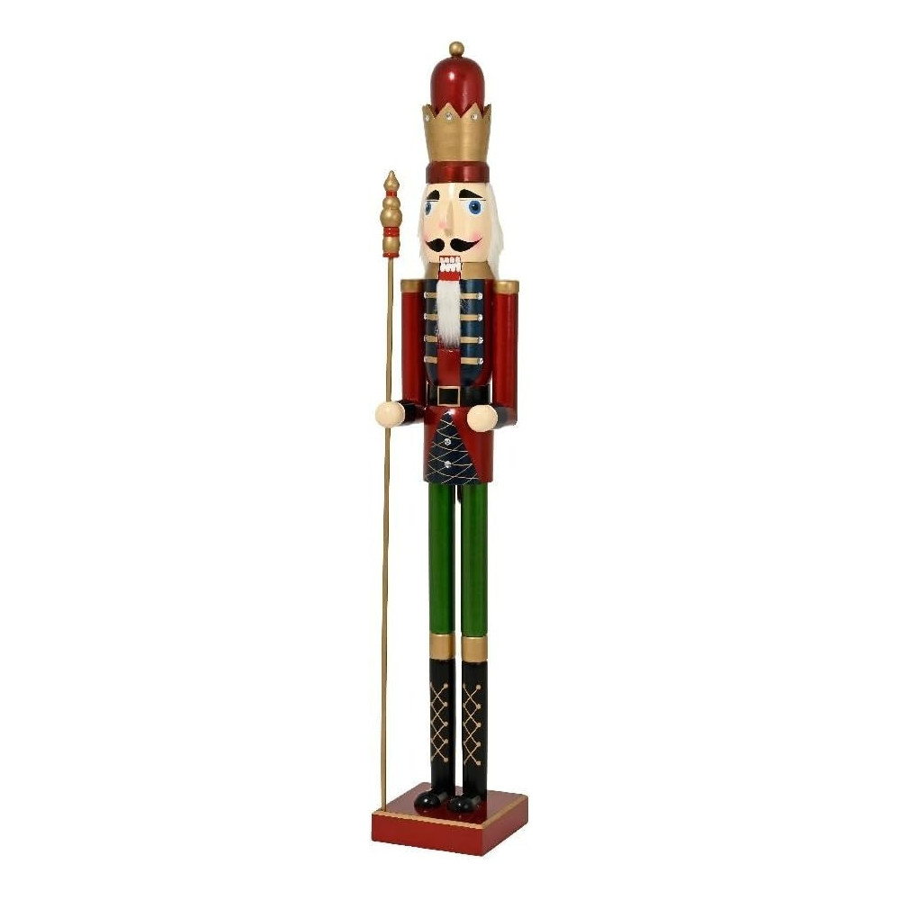 Kaemingk Nutcracker Firwood With Trumpet Red, 180Cm, 1 Piece