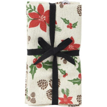 Kaemingk Napkin Cotton Square Gold Lurex, 1 Piece