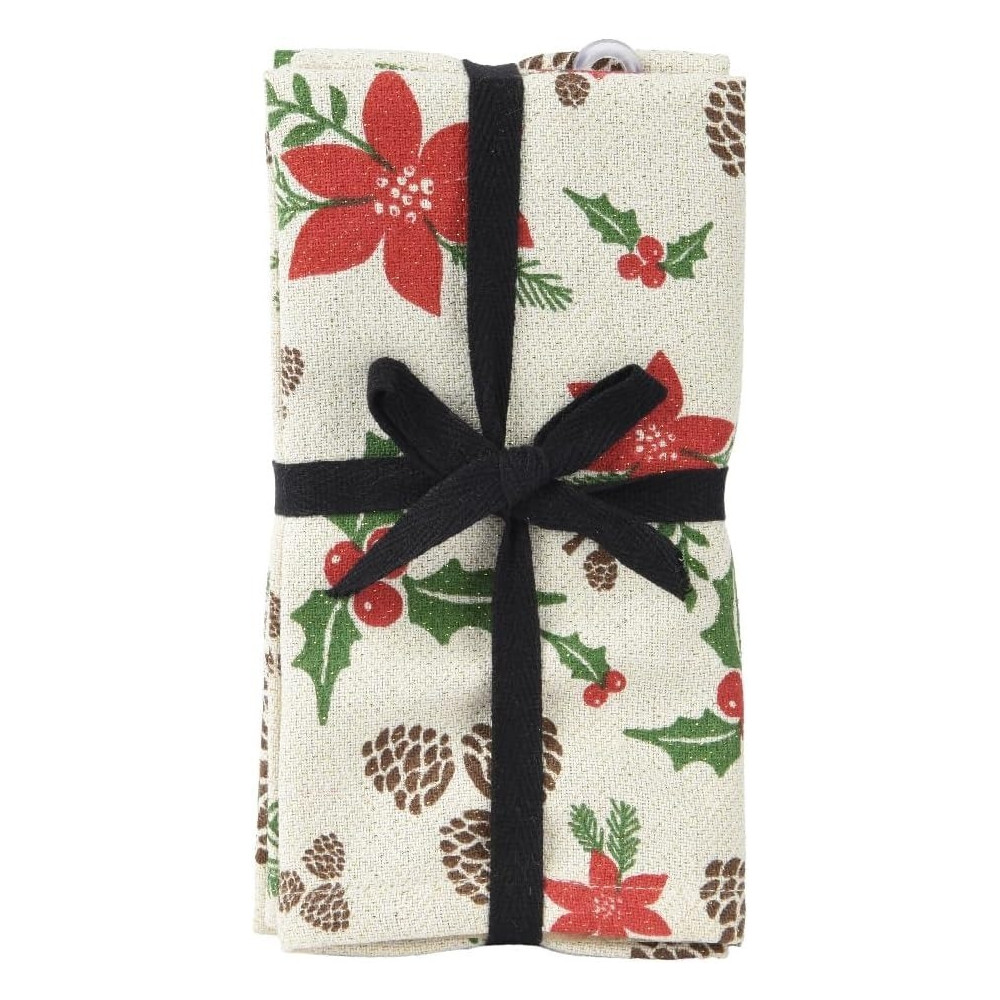 Kaemingk Napkin Cotton Square Gold Lurex, 1 Piece