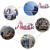 Abbas Ali Lightweight Steel Toe Safety Shoes for Men, Slip Resistant, Comfortable And Antistatic, Ideal for Construction, Cleaning, Industrial And Warehouse Use, Includes 2 Pairs of Socks And Gloves