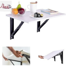 Abbas Ali 16 Inch Heavy Duty Folding Shelf Brackets, 2 Pcs Wall Mounted Collapsible Metal Brackets for Bench, Table, and DIY Projects, Space Saving Design with Screws, Max Load 198 lbs