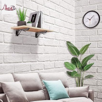 Abbas Ali 16 Inch Heavy Duty Folding Shelf Brackets, 2 Pcs Wall Mounted Collapsible Metal Brackets for Bench, Table, and DIY Projects, Space Saving Design with Screws, Max Load 198 lbs