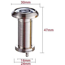 Safety Door Zinc Alloy Cat Eye Viewer, Durable And Clear Wide Angle Vision