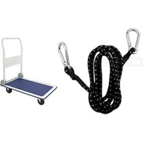 Abbas Ali Platform Foldable Trolley 150Kg With Bungee Cord For Carrying Product Safely One Place To Another