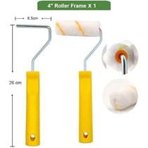 Abbas Ali Paint Roller Set 9Pc-For Walls And Ceilings, Paint Pads, Paint Tray, Brush, Scraper, Mini Rollers For Painting, Paint Sleeves