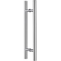 Abbas Ali Pull Handle For Glass Door And Wooden Door Sliding Door Handle Easy To Install (Htype) Round, 1000mm, Silver