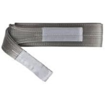 Abbas Ali 2 Ply 4m Polyester Webbing Sling 100mm 4Ton, Grey