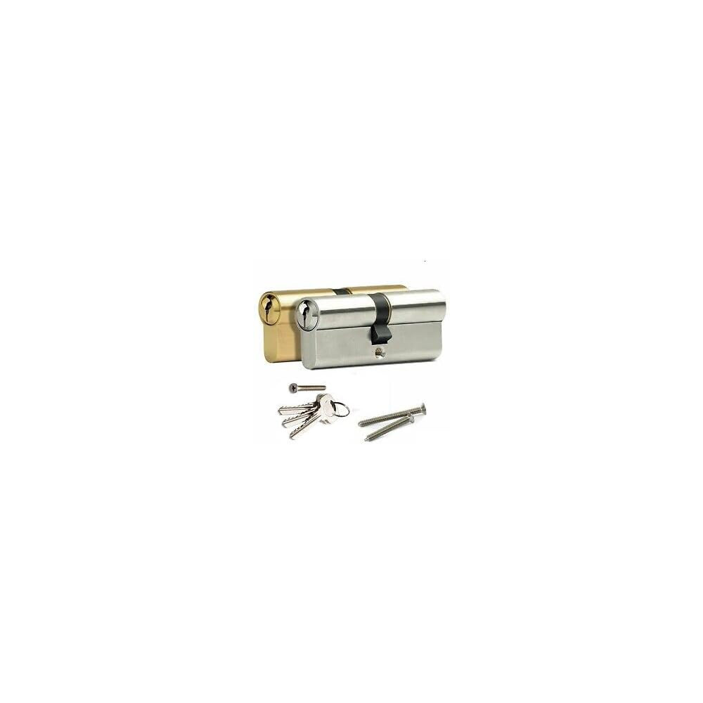 Abbas Ali Sliding Lock Stainless Steel Door Cylinder Lock 70mm, Silver