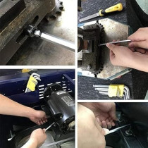 Abbas Ali Hex Key Set 9 Piece, Long Arm Ball Point Allen Hex Key Wrench, Metric Long 1.5 mm To 10 mm, For Home Maintenance