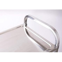 Abbas Ali Three Tier Stainless Steel Dining Service Cart Trolley