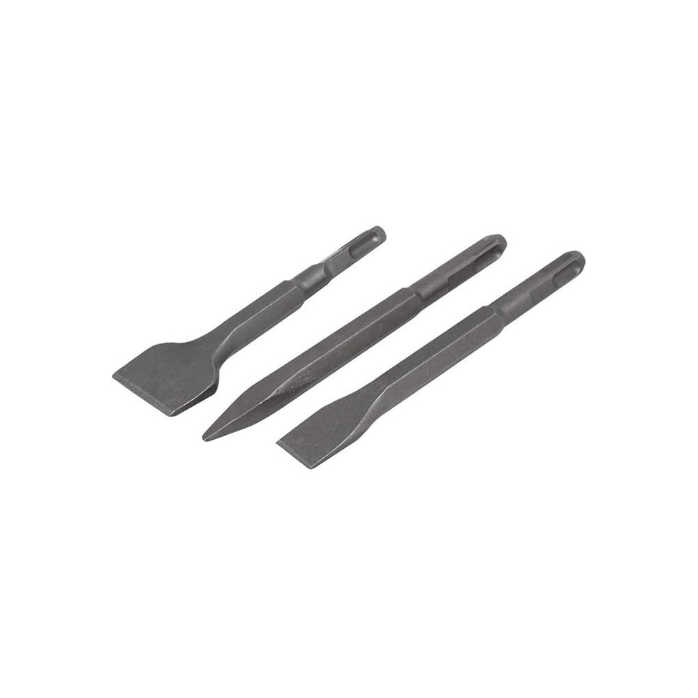 Abbas Ali Square SDS Plus Shank Chrome Steel Flat And Long Point Bit Concrete Chisel Set, 400mm