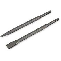 Abbas Ali Square SDS Plus Shank Chrome Steel Flat And Long Point Bit Concrete Chisel Set, 400mm