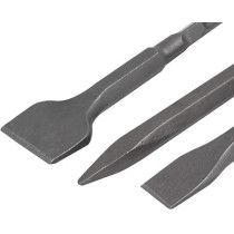 Abbas Ali Square SDS Plus Shank Chrome Steel Flat And Long Point Bit Concrete Chisel Set, 400mm
