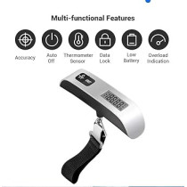 Generic Portable Handheld Mini Small Travel Pocket Electronics Weighing Device, 50 kg Capacity