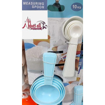 Abbas Ali 10 Pieces Of Plastic Measuring Spoon Set
