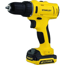 Stanley Cordless Drill Driver, 10.8V Li Ion, 2 Speed, Reversible, 10mm Chuck, x 1.5 Ah Batteries, With Kit Box, Yellow/Black, Scd121S2K-B5