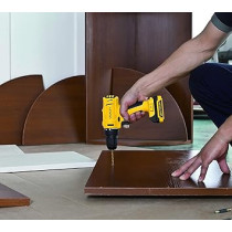 Stanley Cordless Drill Driver, 10.8V Li Ion, 2 Speed, Reversible, 10mm Chuck, x 1.5 Ah Batteries, With Kit Box, Yellow/Black, Scd121S2K-B5