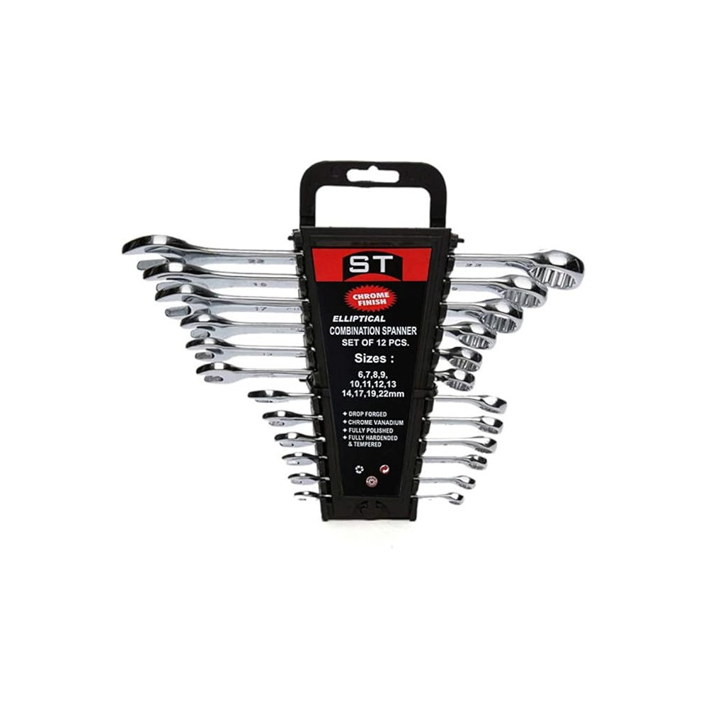 Abbas Ali CRV Combination Spanner, Set Of 12 Pcs
